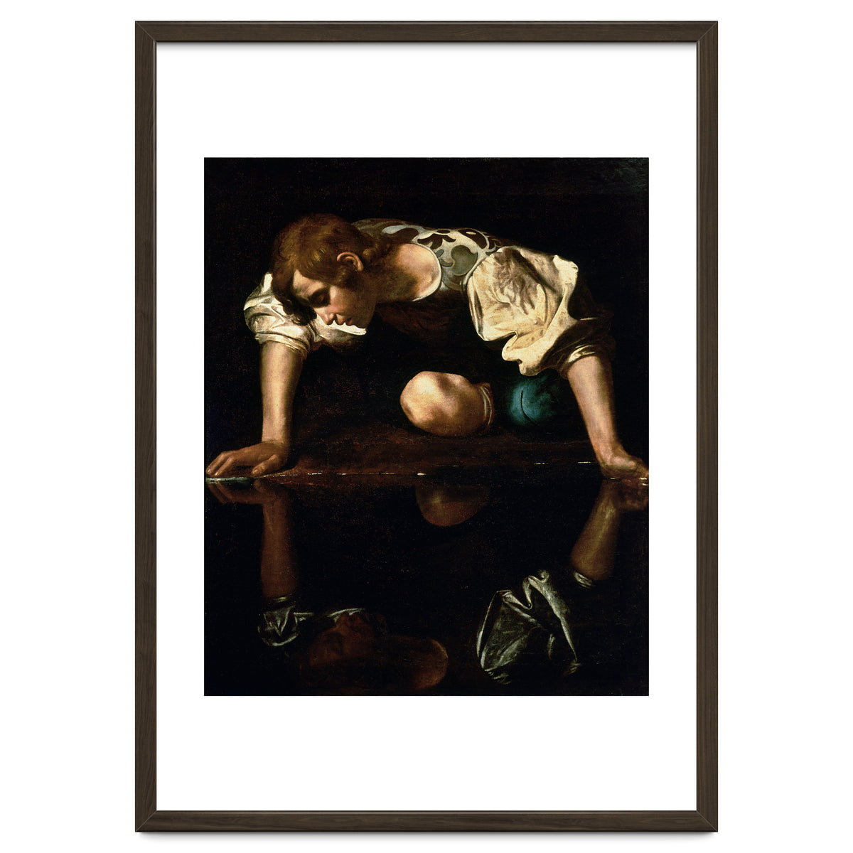 Caravaggio – Narcissus (ca. 1600) | Dramatic Baroque Masterpiece
