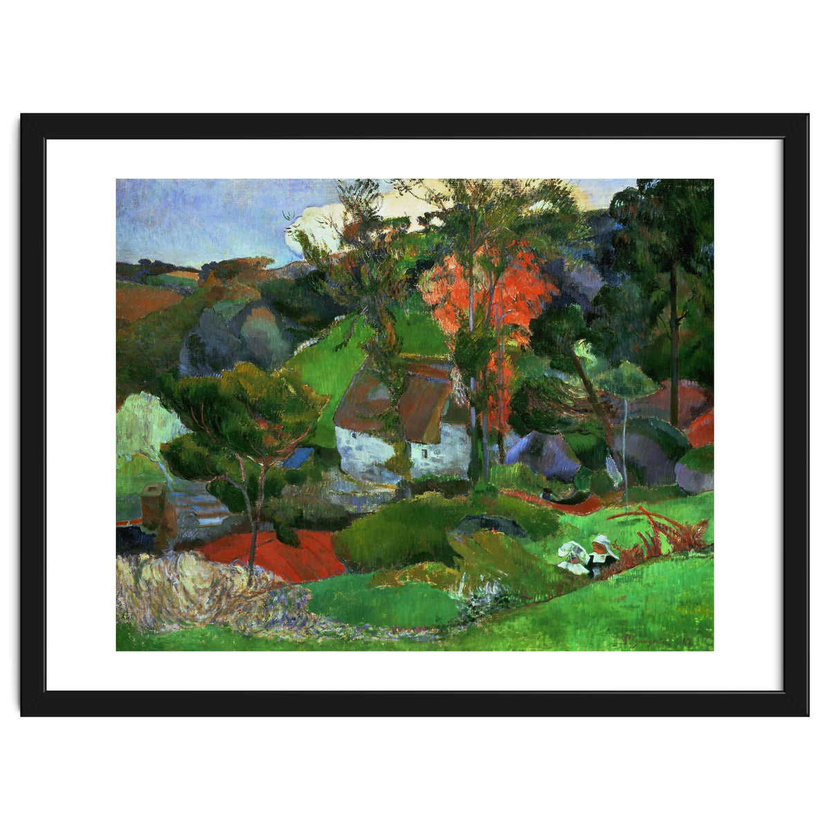 Paul Gauguin / 'Aven running through Pont-Aven', 1888, Oil on canvas.