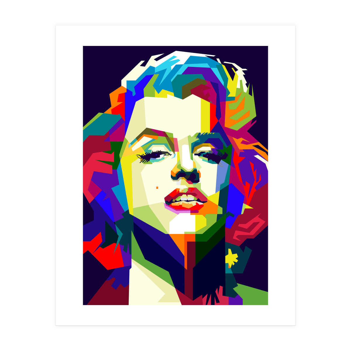 Marilyn Monroe Hollywood Icon Pop Art WPAP (Print Only)