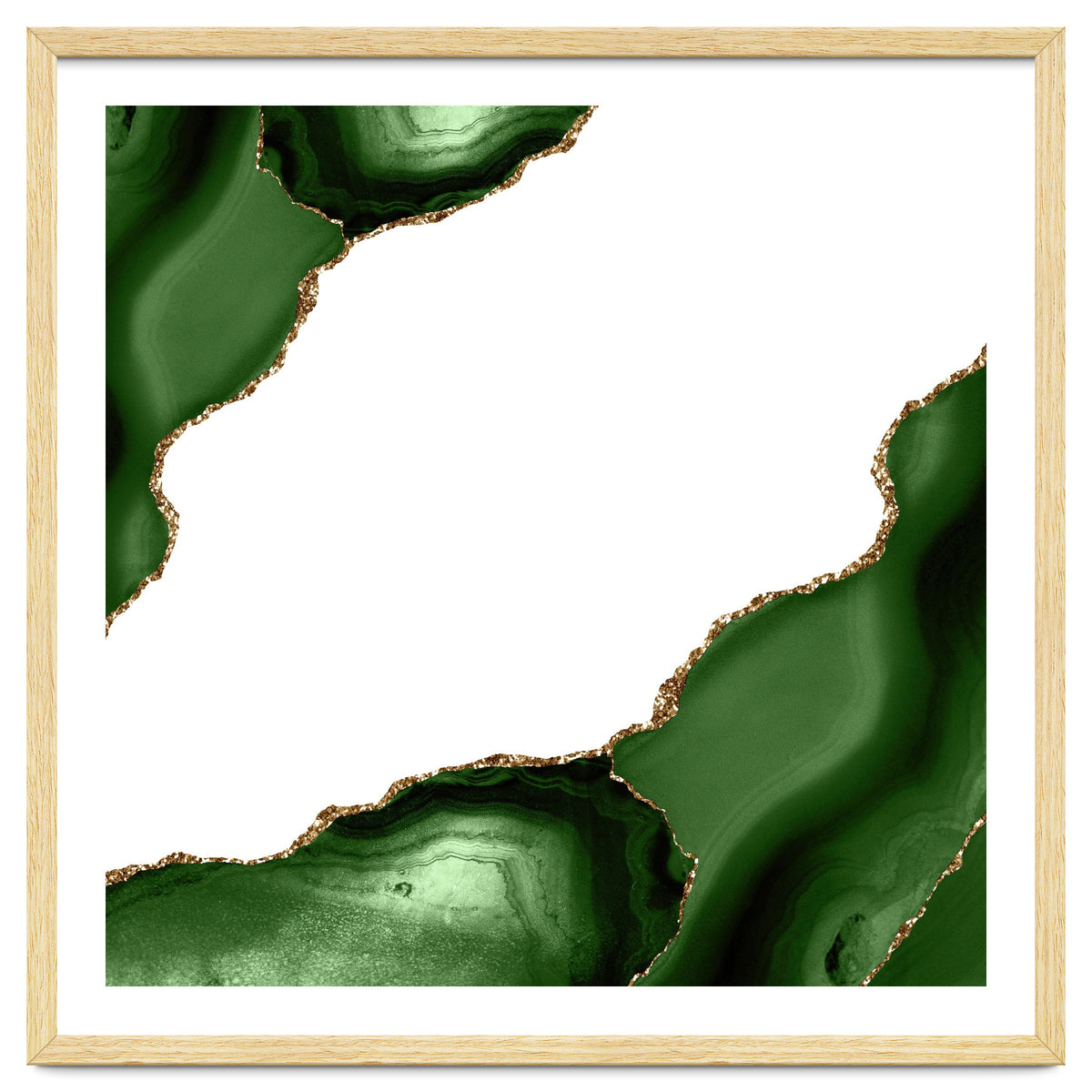 Green & Gold Agate Texture 22