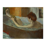 Woman in bath, sponging her leg. Pastel, 1883-84   19.7 x 41 cm. (Print Only) thumbnail
