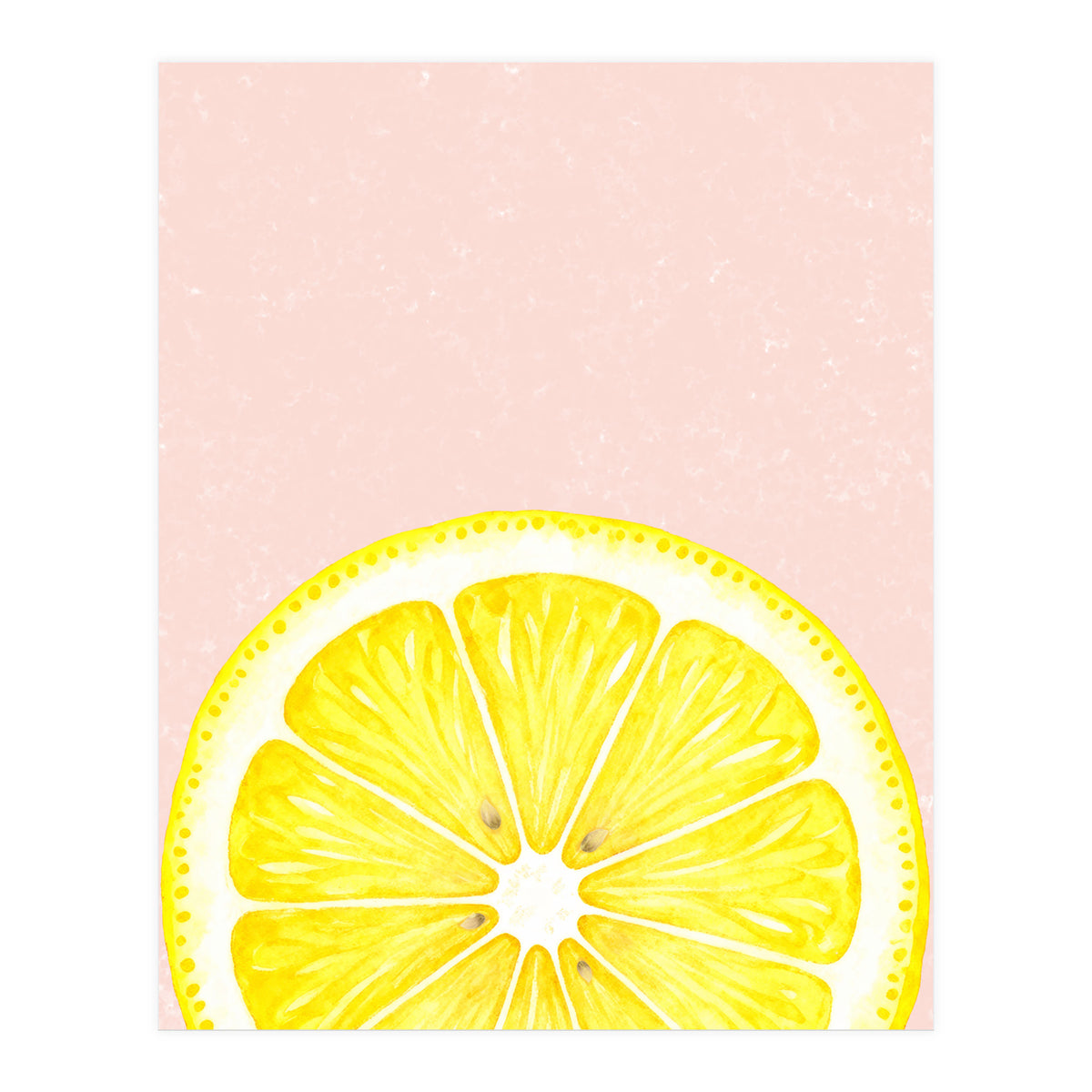 Lemon Slice, Fresh Citrus Kitchen Summer Art (Print Only)