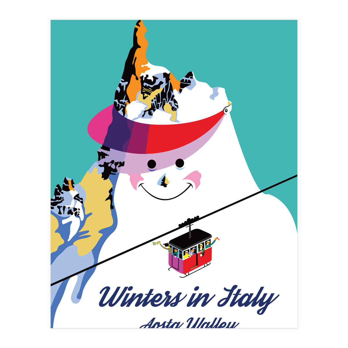 Winters In Italy Aosta Valley (Print Only)