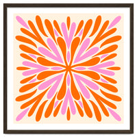 Symmetry Petals - pink and orange