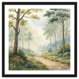 Atmospheric Forest Watercolor Painting thumbnail