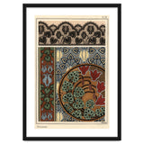 Cyclamen persicum motif in patterns for lace, wallpaper and fabric. thumbnail