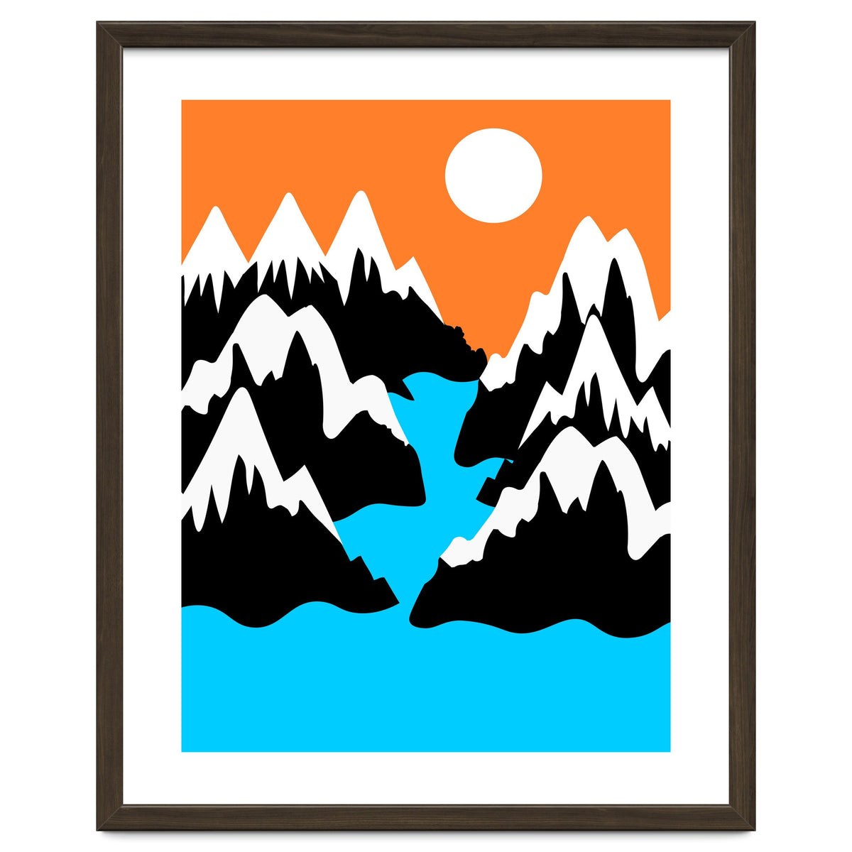 Mountainous River Mouth