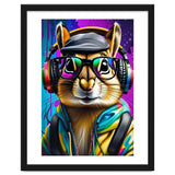 A Chipmunk In Headphones And Glasses thumbnail