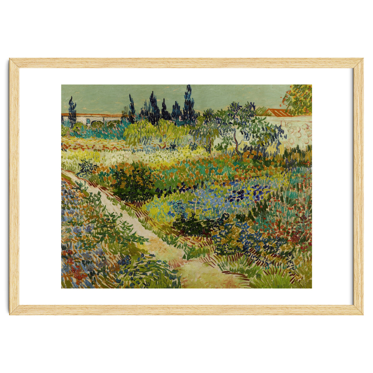 Vincent van Gogh – Garden at Arles | Vibrant Post-Impressionist Wall Art