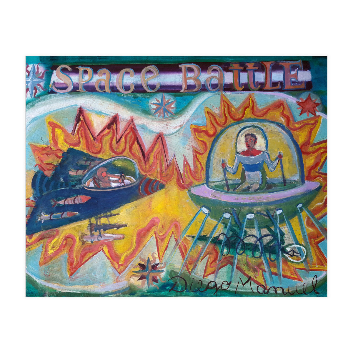 Space Battle 3 (Print Only)
