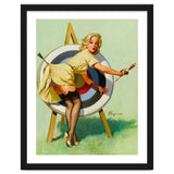 Pinup Sexy Girl On A Target thumbnail