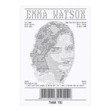Receipt Art Emma Watson (Print Only) thumbnail