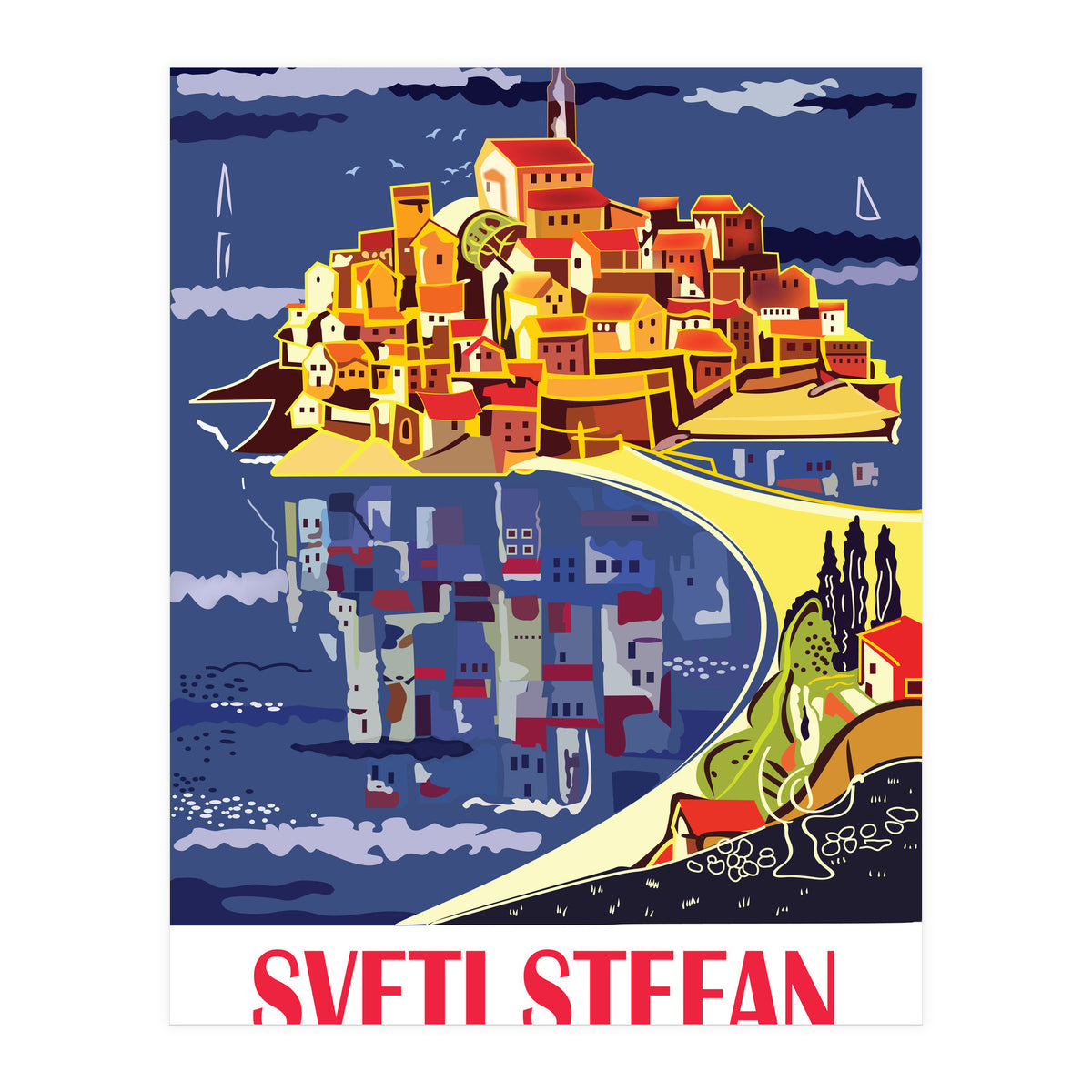 Sveti Stefan, Budva (Print Only)