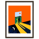 The Path Ahead, Abstract Concept Positivity Growth Mindset People, Eclectic Inspire Bohemian Contemporary Modern Pop Art thumbnail
