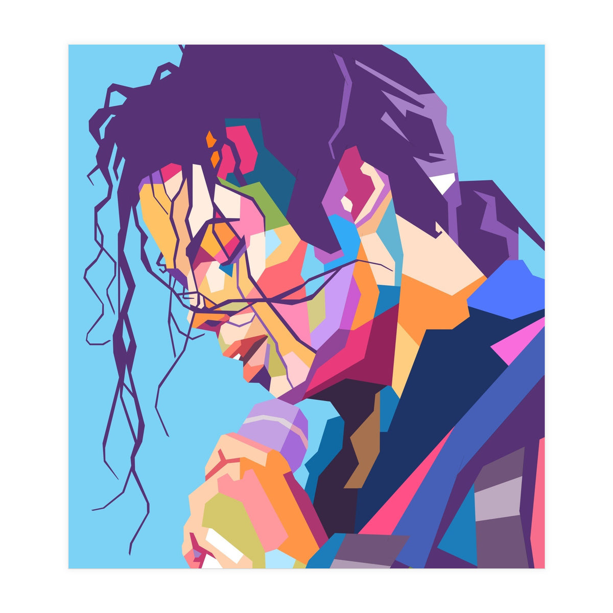 Michael Jackson pop art portrait (Print Only)