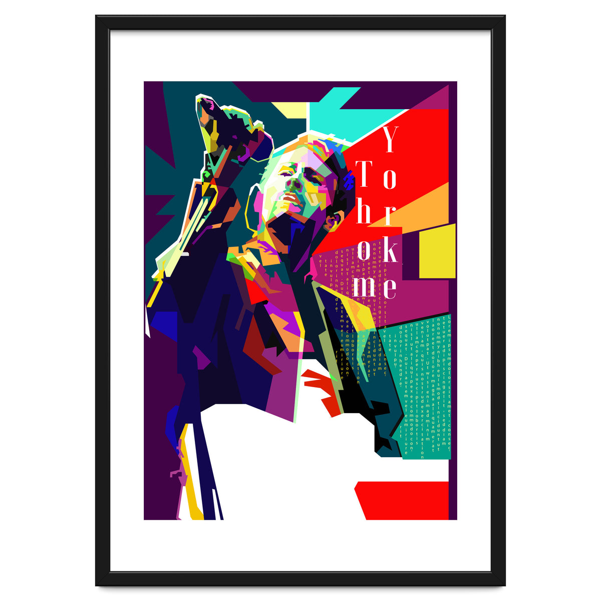 Thom Yorke Singer Musician Pop Art WPAP