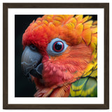 Close Up Sun Conure Parrot Eye Feathers thumbnail