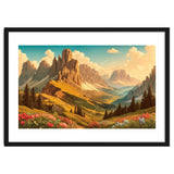 Vintage Dolomites Poster, Italy thumbnail