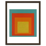 JOSEF ALBERS - HOMAGE TO THE SQUARE GREEN RED YELLOW ORANGE thumbnail