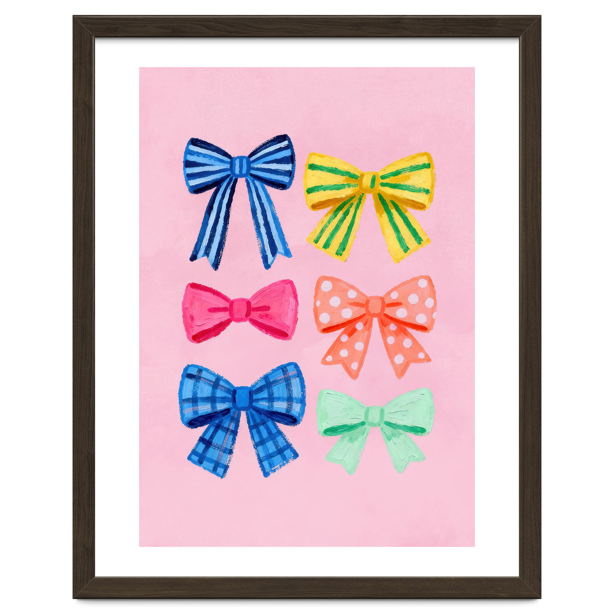 Colorful Ribbon Bows ties Illustration