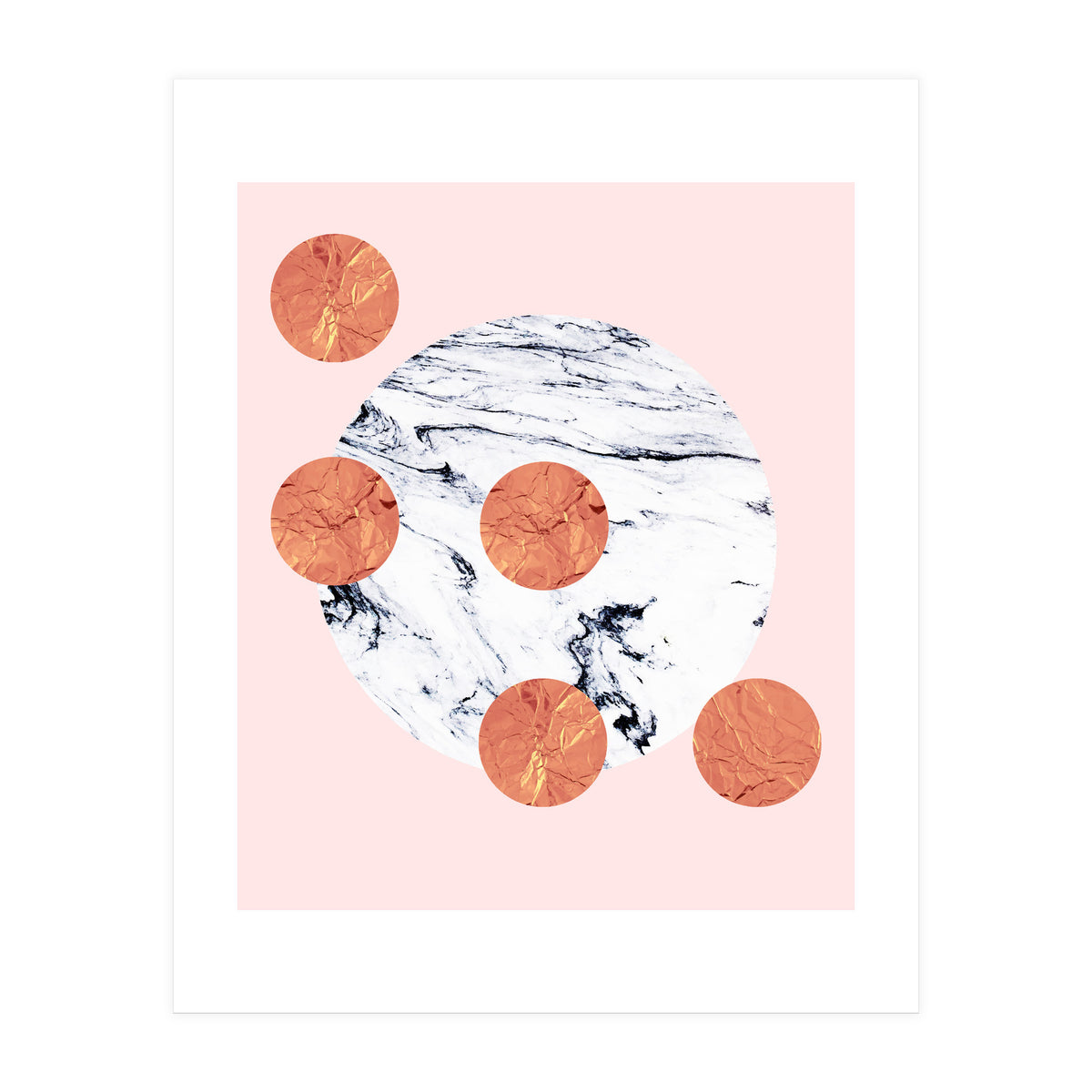 Marble + Pink + Copper (Print Only)