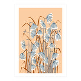 Linocut Flower Meadow Peach Fuzz (Print Only) thumbnail