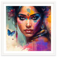 Butterfly Aura Hindu Portrait