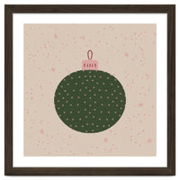 Christmas globe with snowflakes