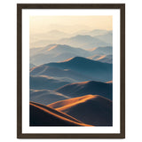 Misty Desert Mountain Range Art thumbnail