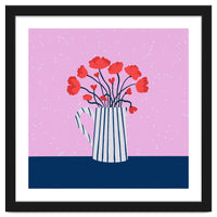 Poppies – pink and blue