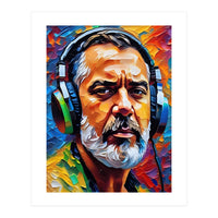 Man In Headphones Art (Print Only)