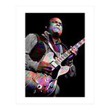 Freddie King American Blues Guitarist Colorful (Print Only) thumbnail