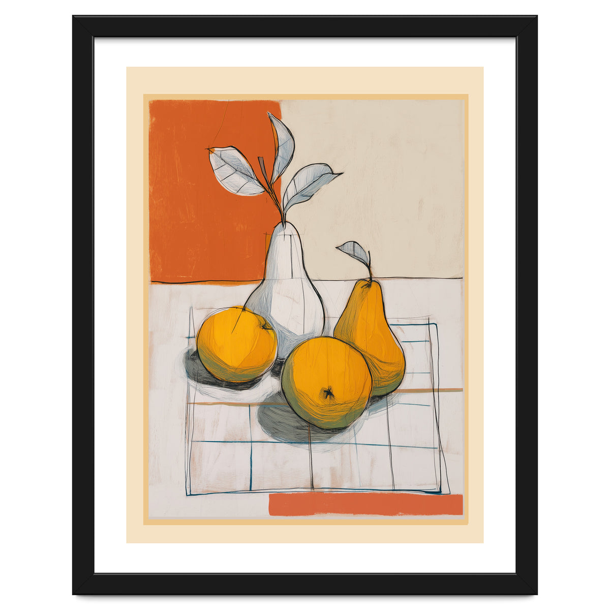 Modern Pear Still Life