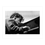 Pianist Glenn Gould with the Berlin  Philharmonic Orchestra under Herbert von Karajan. Berlin,1957. (Print Only) thumbnail