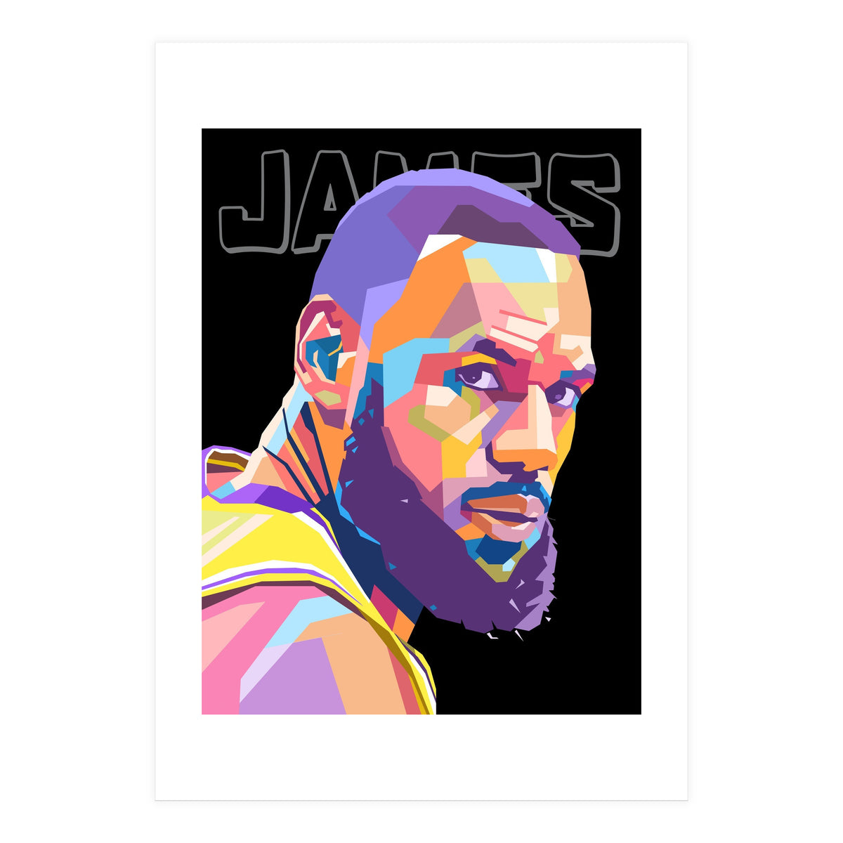 King Lebron James art (Print Only)