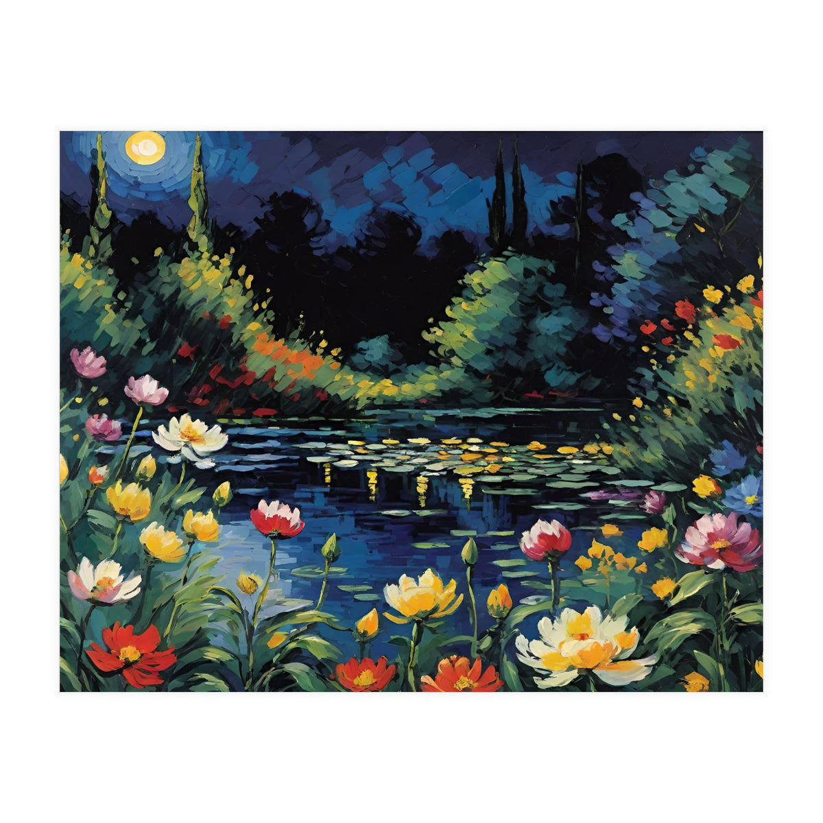 Moon Unique Flower (Print Only)