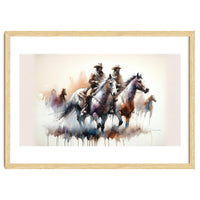 Cowboy Riders On Horses