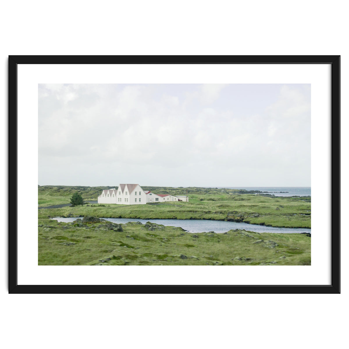 House in the green field - Iceland