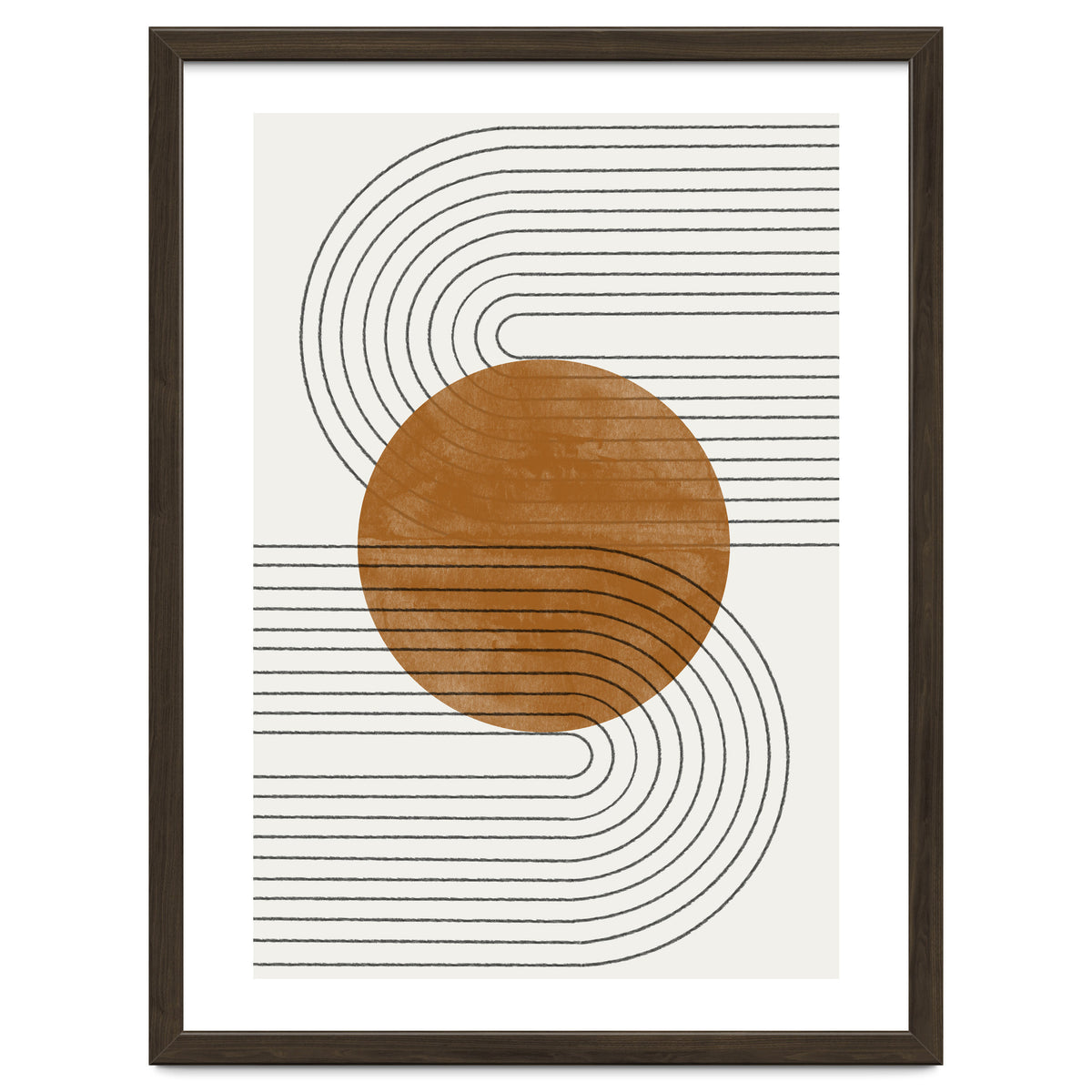 BROWN MINIMALIST MOON