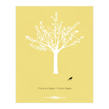 Happy Bird and Tree (Print Only) thumbnail