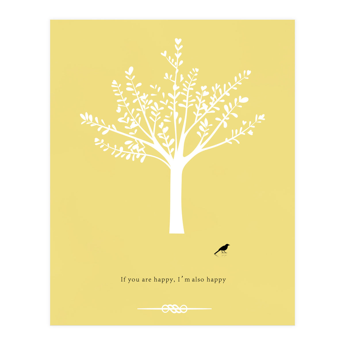 Happy Bird and Tree (Print Only)