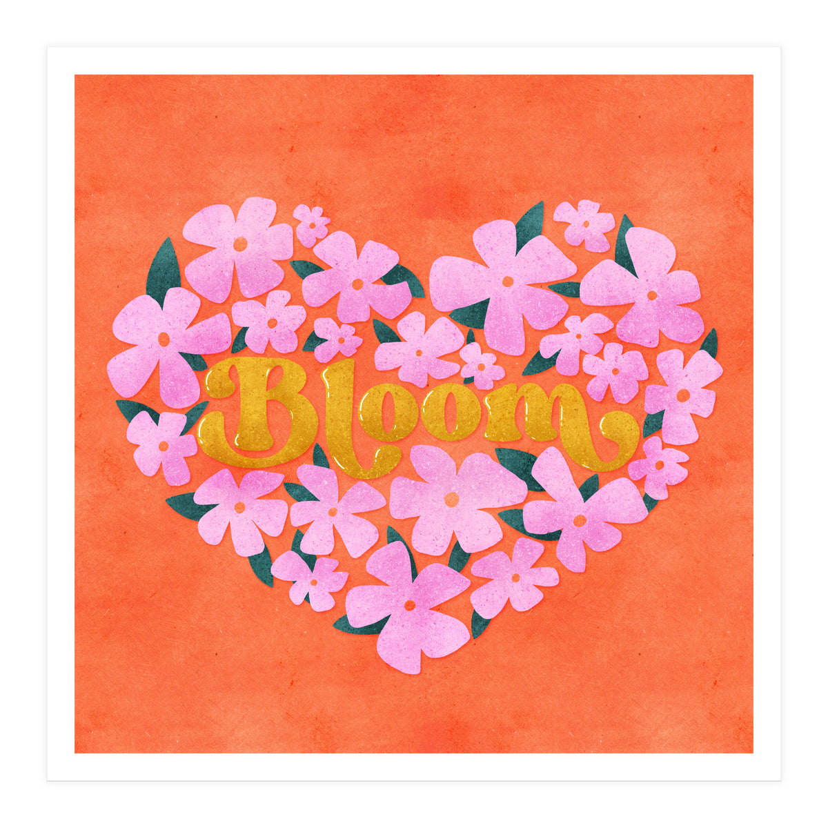 Bloom Floral Heart (Print Only)