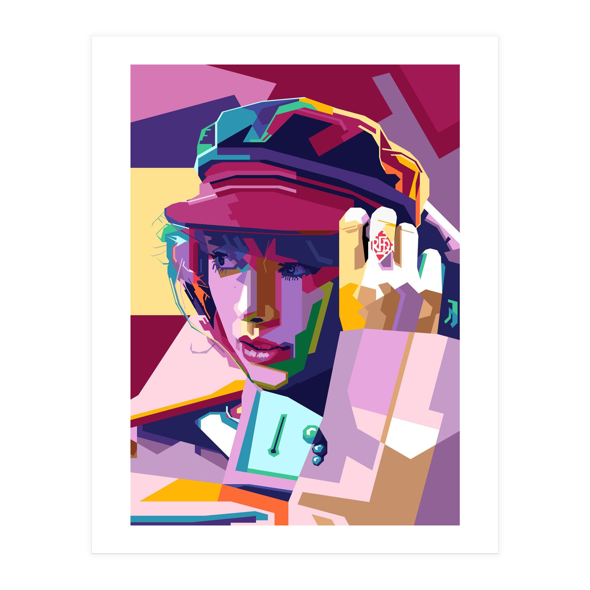 Taylor Swift Style WPAP (Print Only)