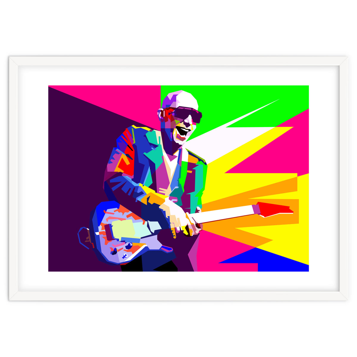 Joe Satriani Rock Guitar Instrumental Pop Art WPAP