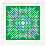 Petal Burst - green, blue, beige thumbnail