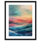 Ethereal Abstract Mountain Mist Painting thumbnail