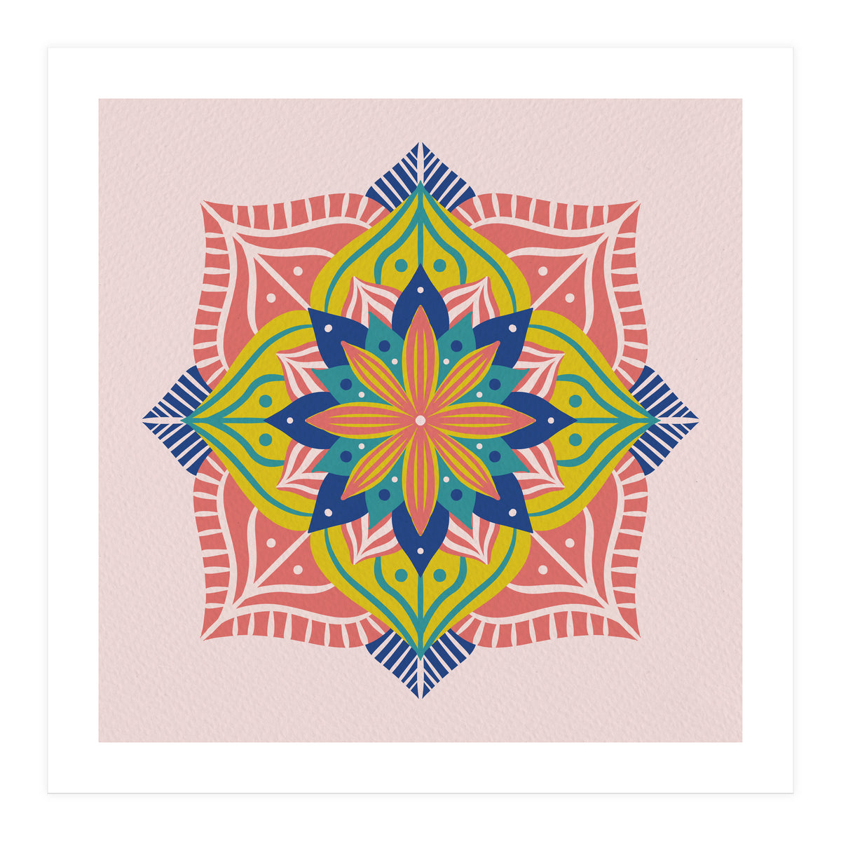 Colorful abstract mandala (Print Only)