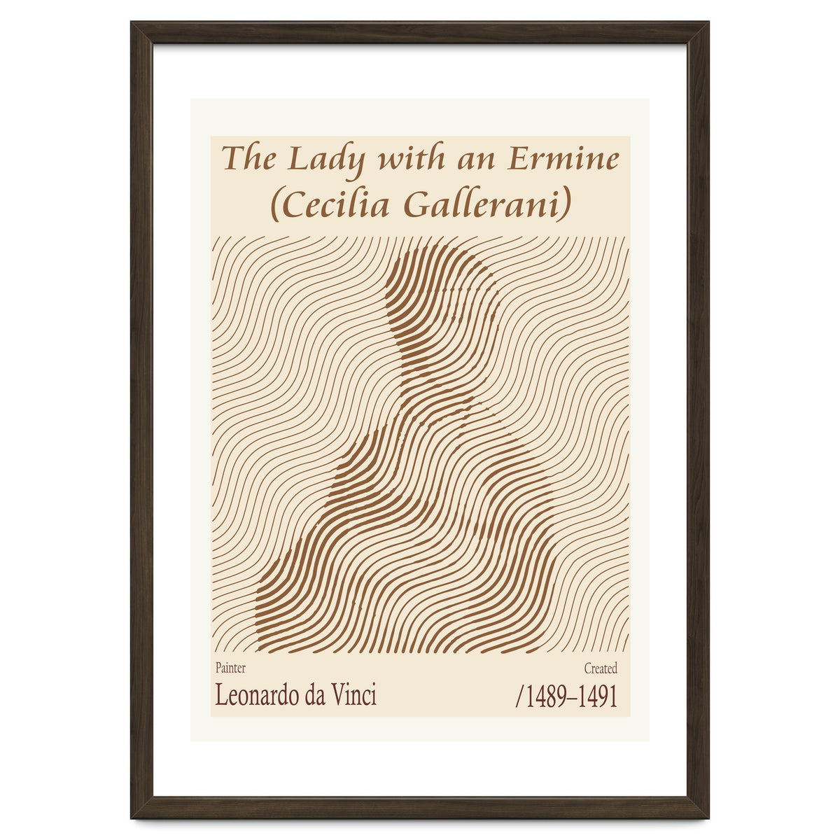 The Lady With An Ermine (cecilia Gallerani) – Leonardo Da Vinci (1489–1491)