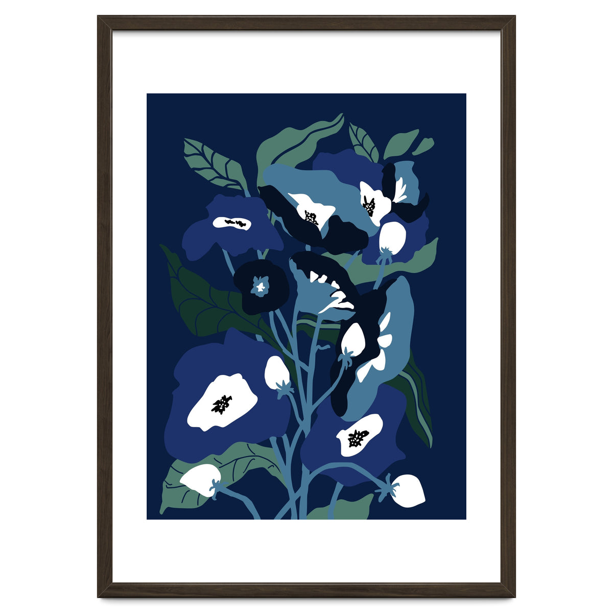 Garden Flowers at night