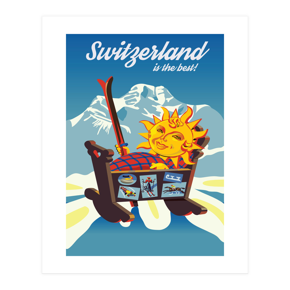 Switzerland, the Cradle of Ski Sports (Print Only)